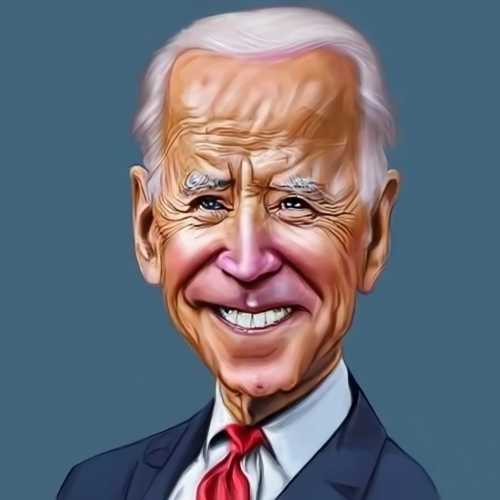 craiyon 234052 Joe Biden caricature clean